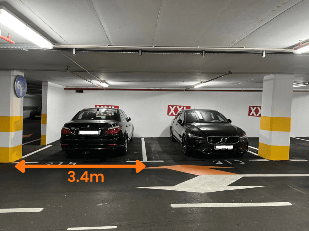 XXL parking places